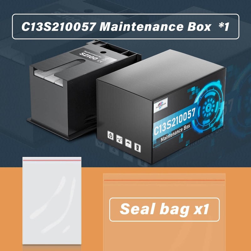 SUBLIMAKER F570 Maintenance Box (C13S210057/S2100/SC13MB) Compatible Replacement for Epson Surecolor SC-F570 SC-T3170 SC-T3170M SC-T3170X SC-T5170 SC-T5170M SC-T2170 Printers, F570 Ink Maintenance Box - Image 5